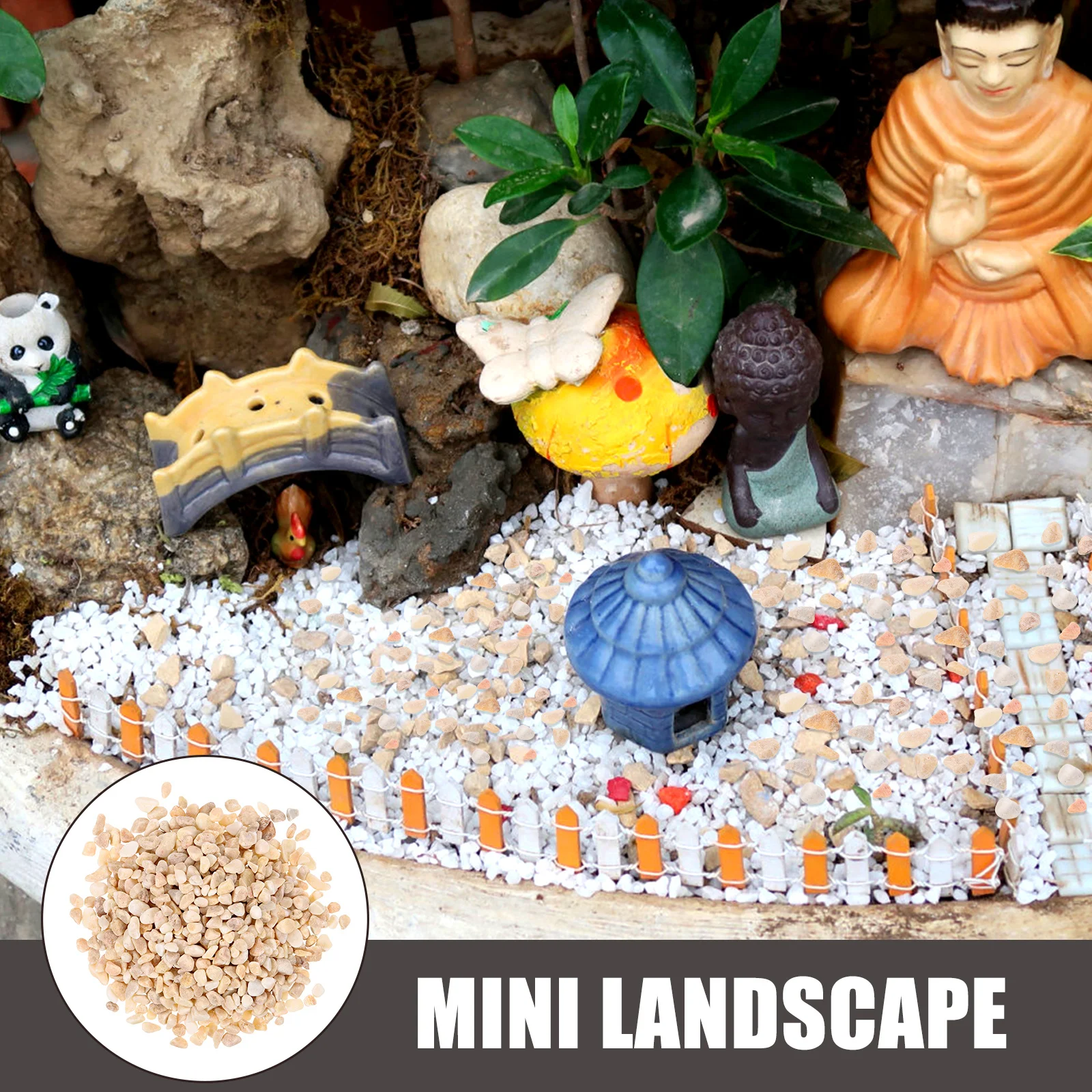 

Microlandscape Rock Decoration Natural Small Stones Miniature Sand Table Landscape Fish Tank Diorama Basing Stone Material Kit