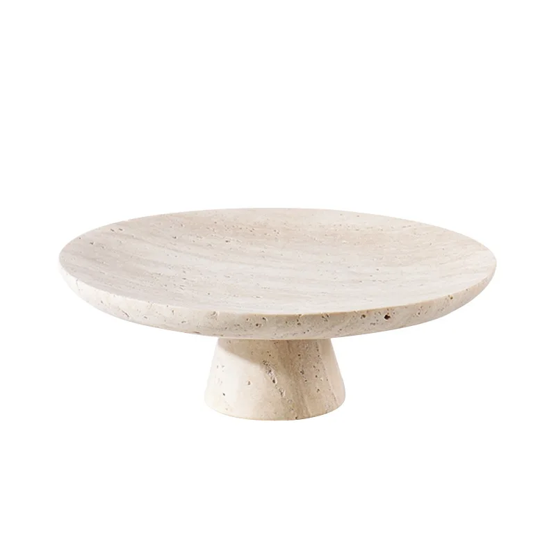 

Marble tray tall fruit plate decorative plate home decoration ornament