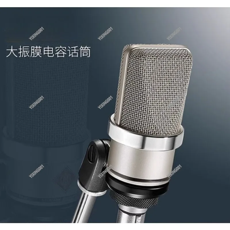 Large Diaphragm Condenser Microphone Professional Studio Mic for Live Streaming And Karaoke