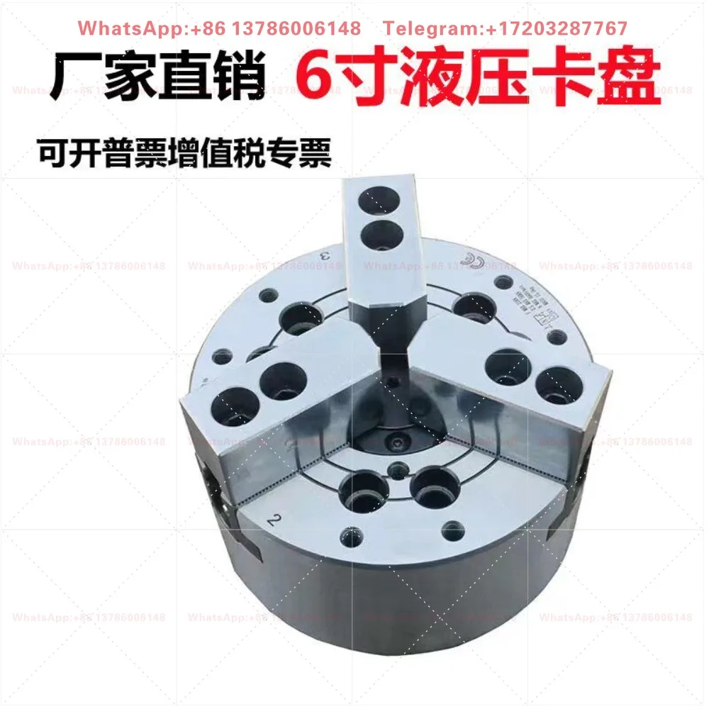 6 inch hollow solid 46 machine 160 6 inch hydraulic chuck hydraulic power chuck three claws full set