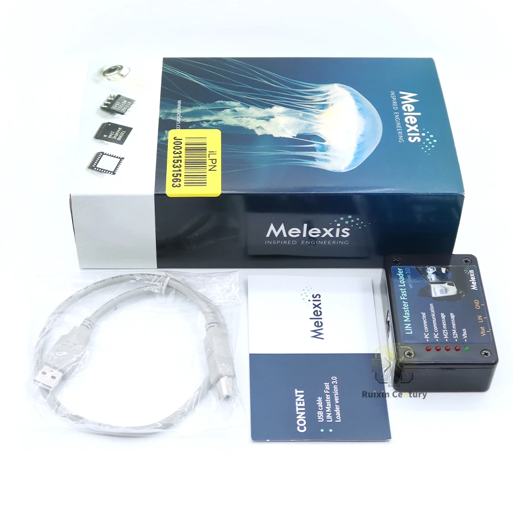 FOR Melexis USB LIN Master Programmer Emulator Debugger 4Ch 10.4/20kbps LIN 1.3 2.x J2602 USB 2.0 5V MLX81200 MLX LIN MASTER