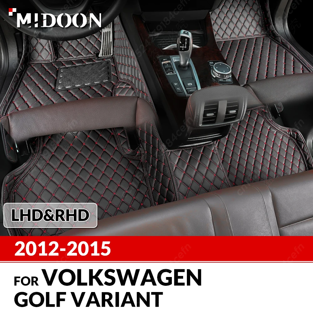 

Автомобильные коврики для Volkswagen VW Golf Station Wagon 2012 2013 2014 2015, изготовленные на заказ автомобильные подушечки для ног, ковер, аксессуары для интерьера