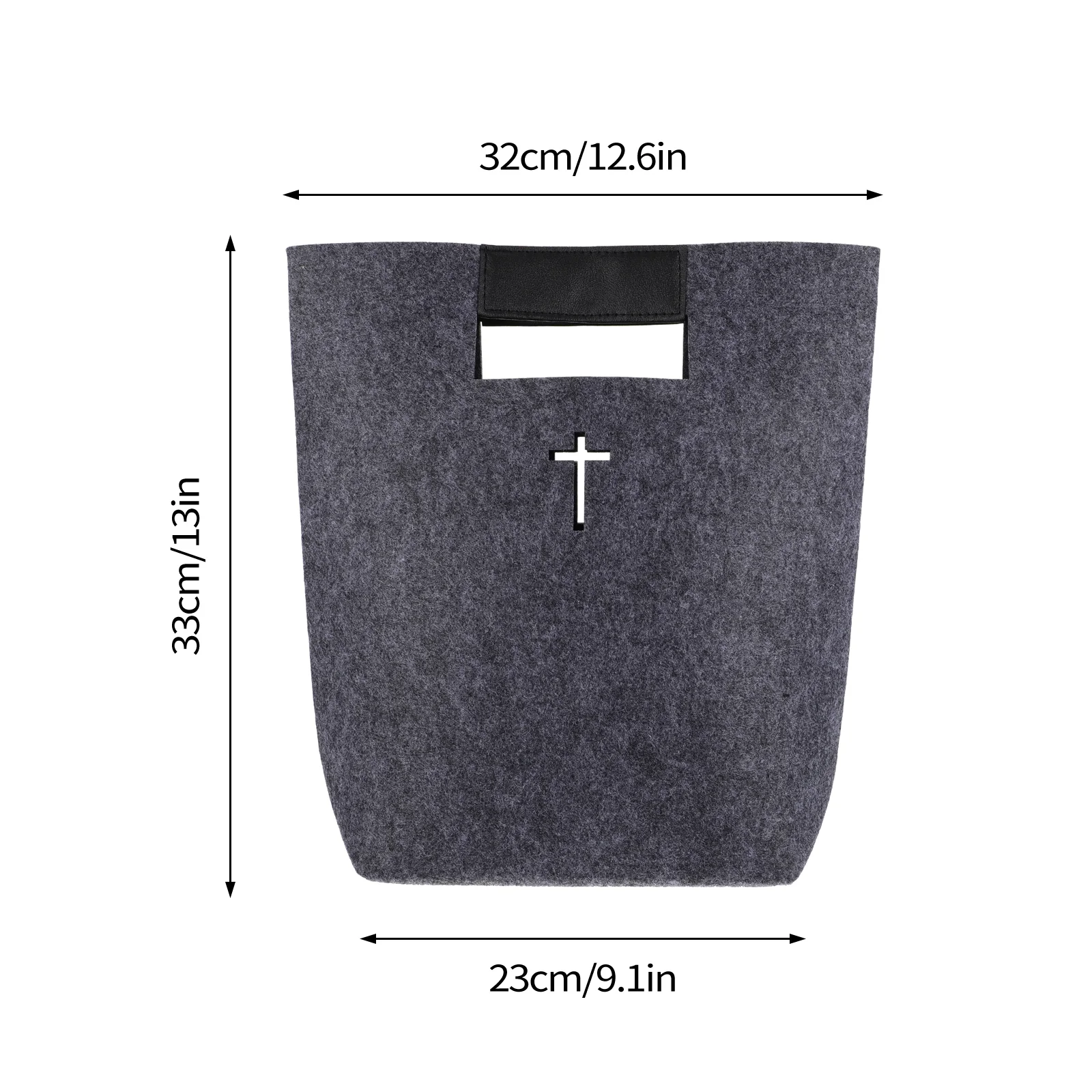 Tote Purses for Women School Bag Kids Bible Storage Shopping Bags Church Foldable Felt Cover