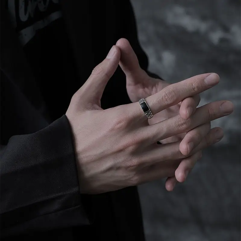 Vintage Ethnic Minimalist Dragon Pattern Adjustable Rings - Fashionable Men's Party Accessory Jewelry Gift image 5