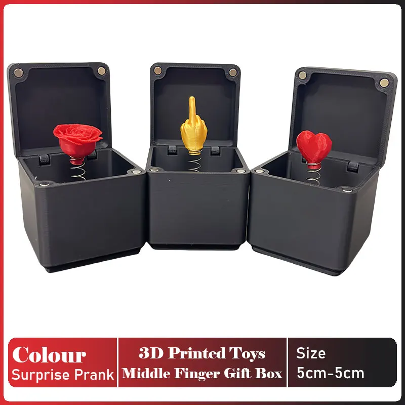 

Middle Finger in A Box Fun and creative gift office desk decoration home decor Prank Gag Quirky Gifts for Men Children Gifts