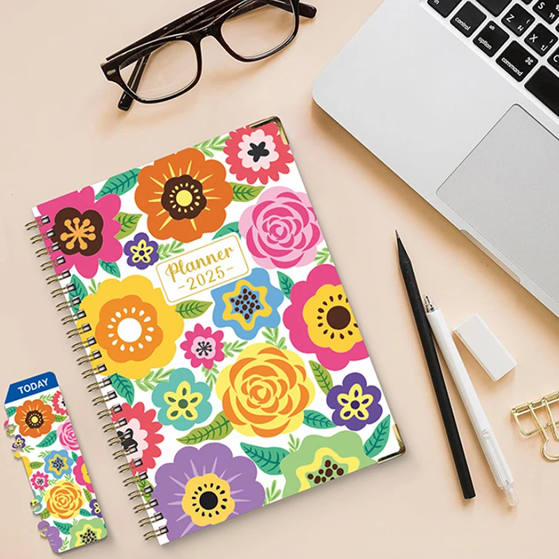 2025 Planner Notebook Daily To Do List Agenda Planner Portable Notebook Daily Planner Notebook Student Schedules Notepad