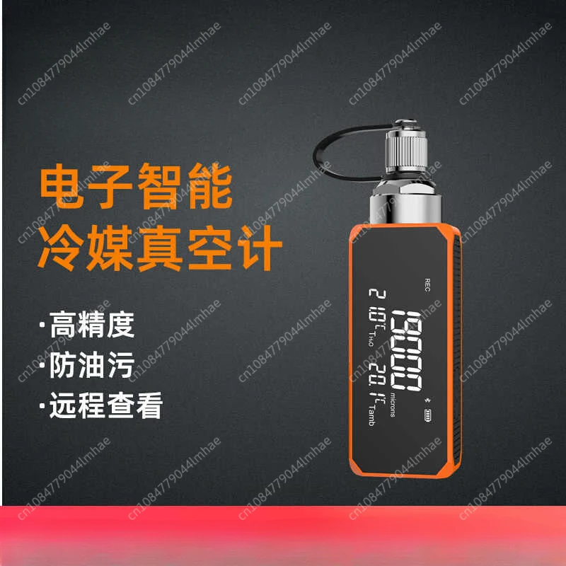 High Accuracy Wireless Vacuum Meter Microns Digital Microns Vacuum Gauge HVAC Refrigerant Vacuum Tester 1/4