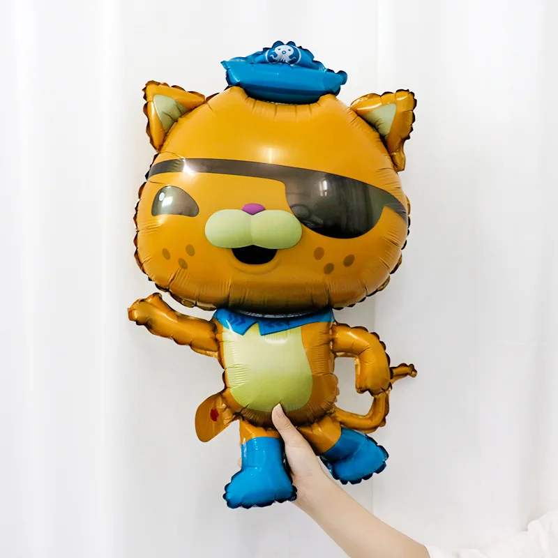 Balony Octonauts niedźwiedź polarny kot pingwin z foliowych lateksowych balony kreskówkowe zwierzęta morskie balony dzieci dekoracja urodzinowa