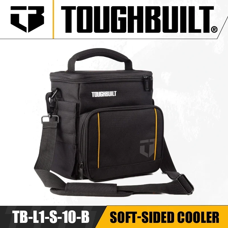 

TOUGHBUILT TB-L1-S-10-B Soft-Sided Cooler Outdoor Foldable Insulated Cooler Fresh Camping Work Lunch Bag