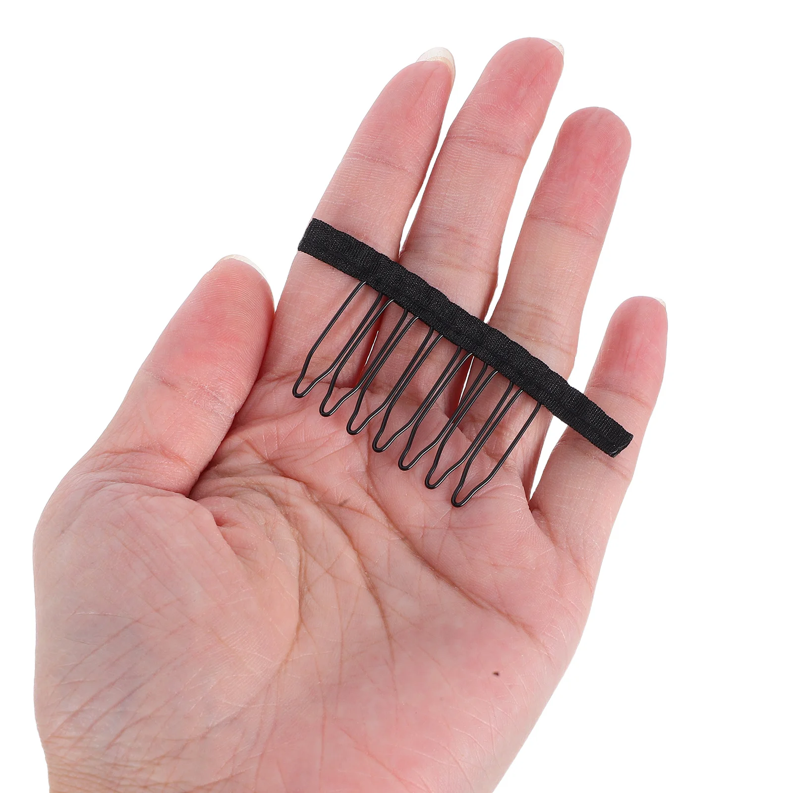 

20 шт., зажимы-расческа, 7 зубьев, металлические зажимы, надежная ручка, удобные легкие для наращивания волос, парики, шиньоны