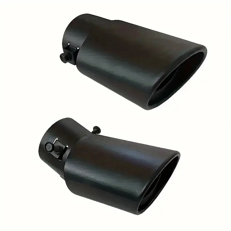 63mm Universal Auto-Auspuffblende Schwarz Rund Aluminiumlegierung Schalldämpfer-Endrohr Auspuffdüse Auto-Rohr Dekorationszubehör – Detail 7