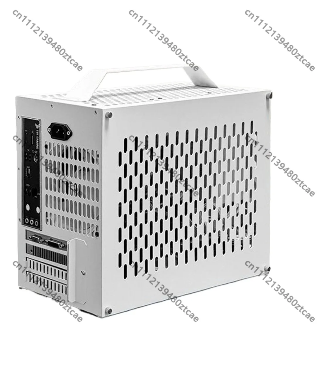 Mini ITX MATX Case Portable White Empty Chassis Acrylic Side Panel SFX Power Supply Desktop Computer Case