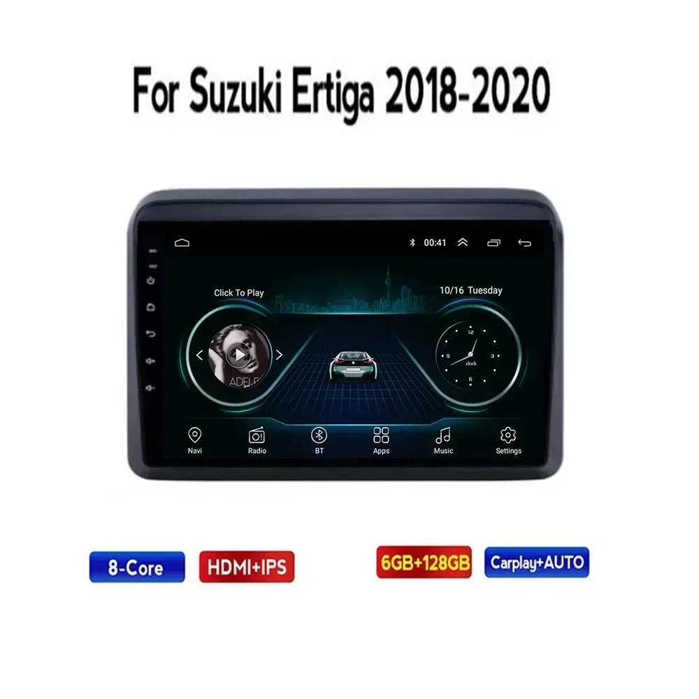 2 Din Android 13 Автомобильный стерео радио DVD GPS Мультимедийный видеоплеер 5G Wi-Fi камера DSP Carplay для Suzuki Ertiga 2018 2019-2035