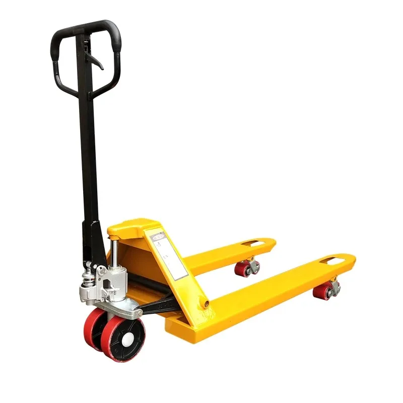 รถยกแบบแมนนวลคุณภาพสูง Hydraulic Transporter 2/3 ตัน 5 ตันโกดังรถพ่วงรถบรรทุกพาเลทขนาด Hand push รถยก