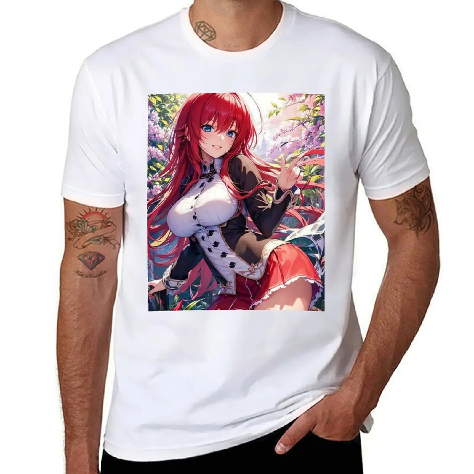 

High School DxD - Rias Gremory T-Shirt mens graphic t shirts man graphic t shirt cotton t shirt pack T-shirt