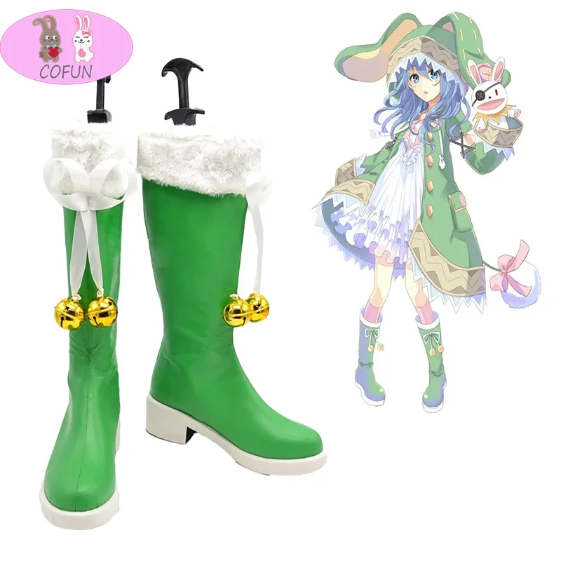 COFUN Anime Date A Live Hermit cosplay Yoshino costume boots shoes lolita punk party boots