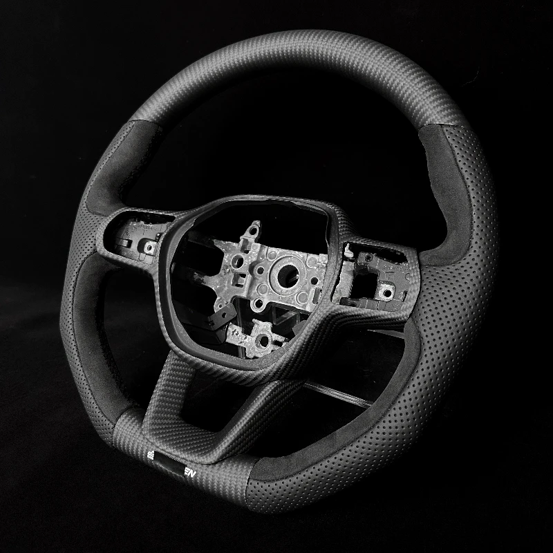 Fast Shipping Matte Carbon Fiber Spliced Leather Car Steering Wheel for Honda 11th generation Civic 6th generation CR-V