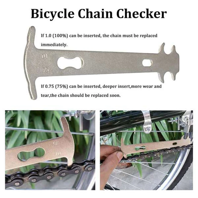 

ADD-4 Pcs Bicycle Chain Repair Tool, Chain Clamp+ Cutter+ Ruler+