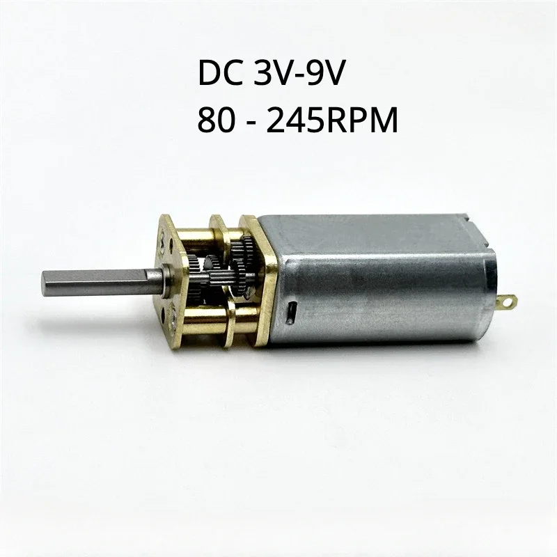 Micro 13GA-050 Motor DC 3V 5V 6V 165RPM Slow Speed Large Torque Full Metal Gearbox Gear Engine D-Shaft for Robot Electric Lock