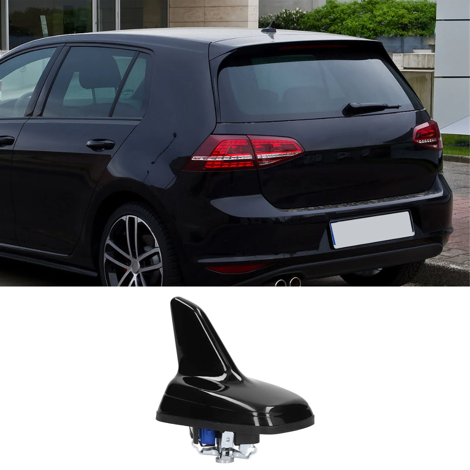 Antenna Shark Fin Shape 5Q0035507B5FQ Glossy Black Replacement for /Kodiaq/ 5E/Superb NP Shark Antenna Roof Antenna