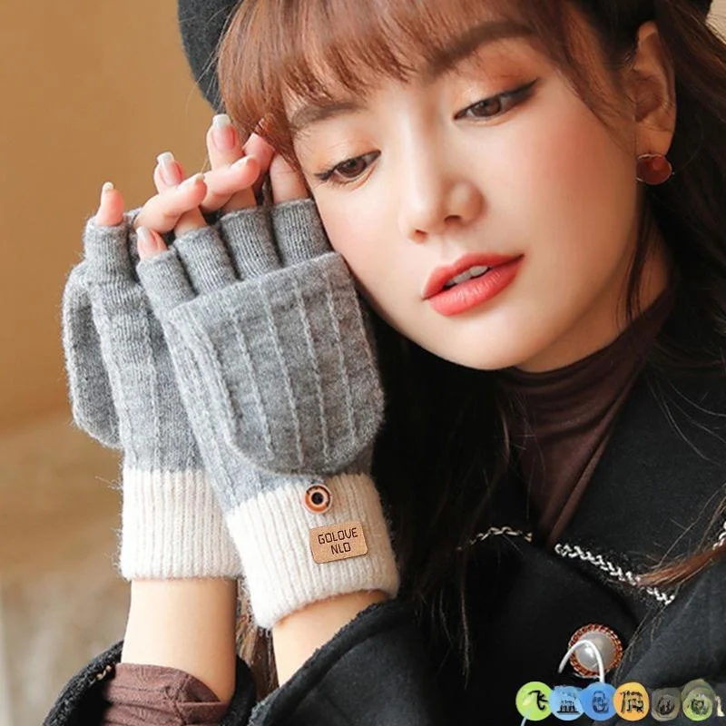 

Thiened Outdoor ex Winter Gloves f Finger Non-Slip Cycling Warm Sports Gloves for Men And Women Fce Lined Gloves