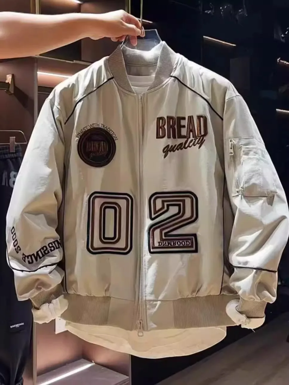 

Осень-зима, новинка, мужская бейсбольная куртка, уличная мода, ретро, американская вышивка, модная брендовая молодежная повседневная молния