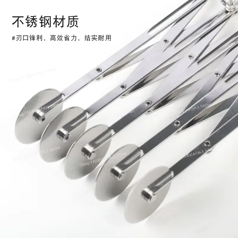 Multi-purpose Stainless Steel Pastry Cutter Wheel - Dough Pizza Fondant Cake Roll Slicer, Heavy Duty Baking Kitchen Gadget
