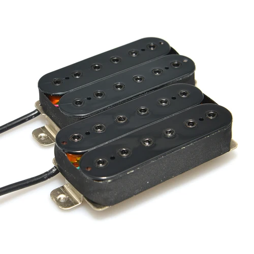 Imagen 1 del producto 1 Uds Alnico 5 pastilla de guitarra Humbucker de doble bobina negra para piezas de guitarra eléctrica