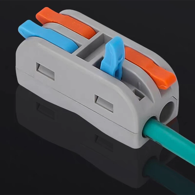 

10Pcs mini quick connect terminal 2 in 2 out lamp power connector 3 in 3 out universal cable connector household terminal post