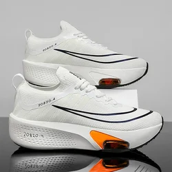 Air Cushion Running Shoes para homens e mulheres, tênis esportivos confortáveis, corrida ao ar livre, sapatos de malha respirável, sapatos originais de treinamento de maratona