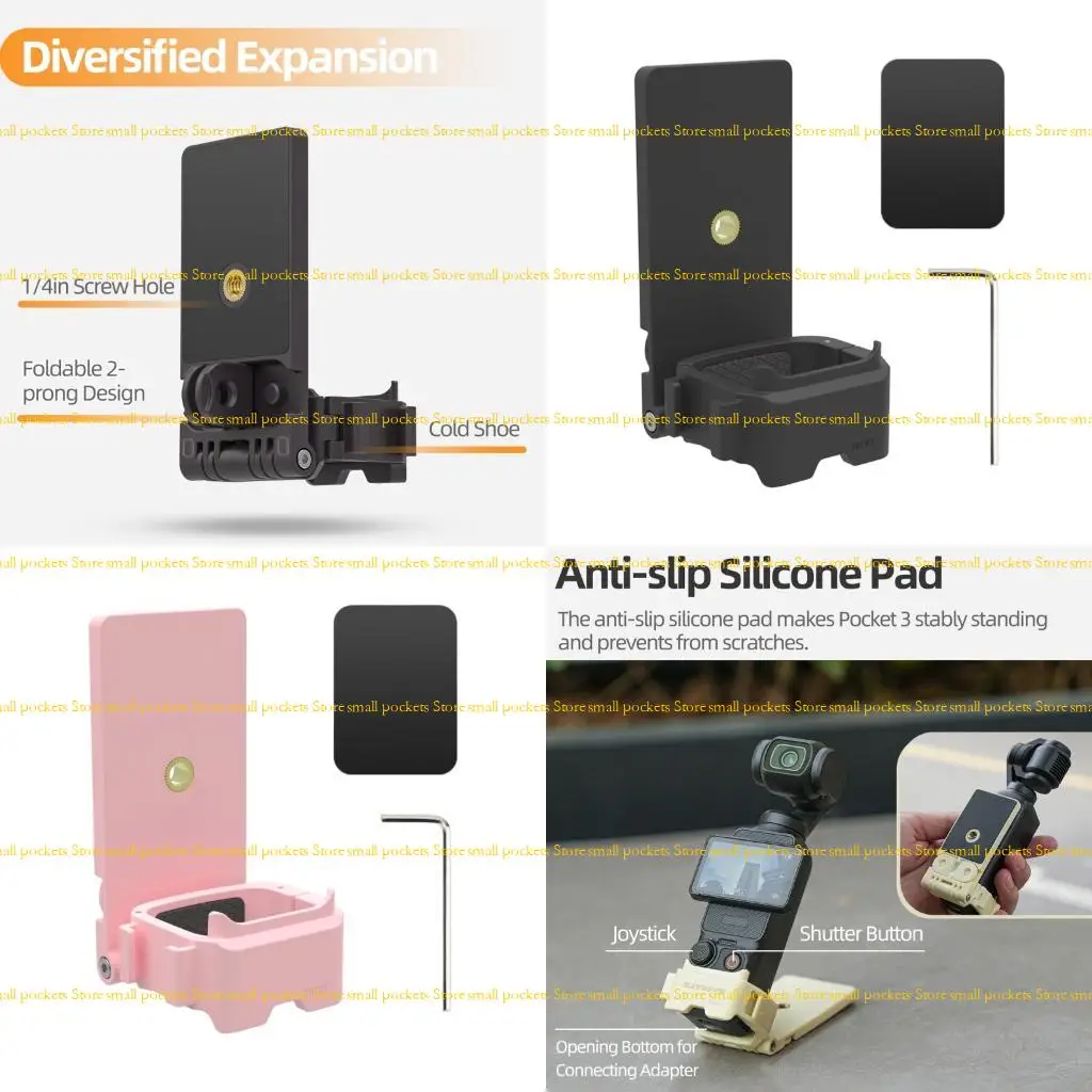 قوس حبل كاميرا R1WD مع توصيل مغناطيسي آمن في أحذية البرد 1/4 خيط لزوايا تبادل كاميرا Pocket3