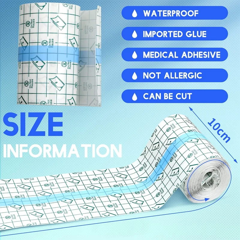 Waterproof Tattoo Film Aftercare Protective Skin Healing Adhesive Bandages Repair Transparent Film Dressing Tape