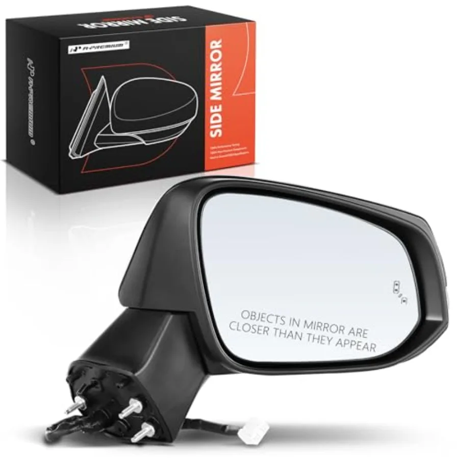 

Passenger Side Power Door Mirror Compatible with Toyota RAV4 2019 2020 2021 2022 - Heated Manual Folding w/Turn Signal and Blin