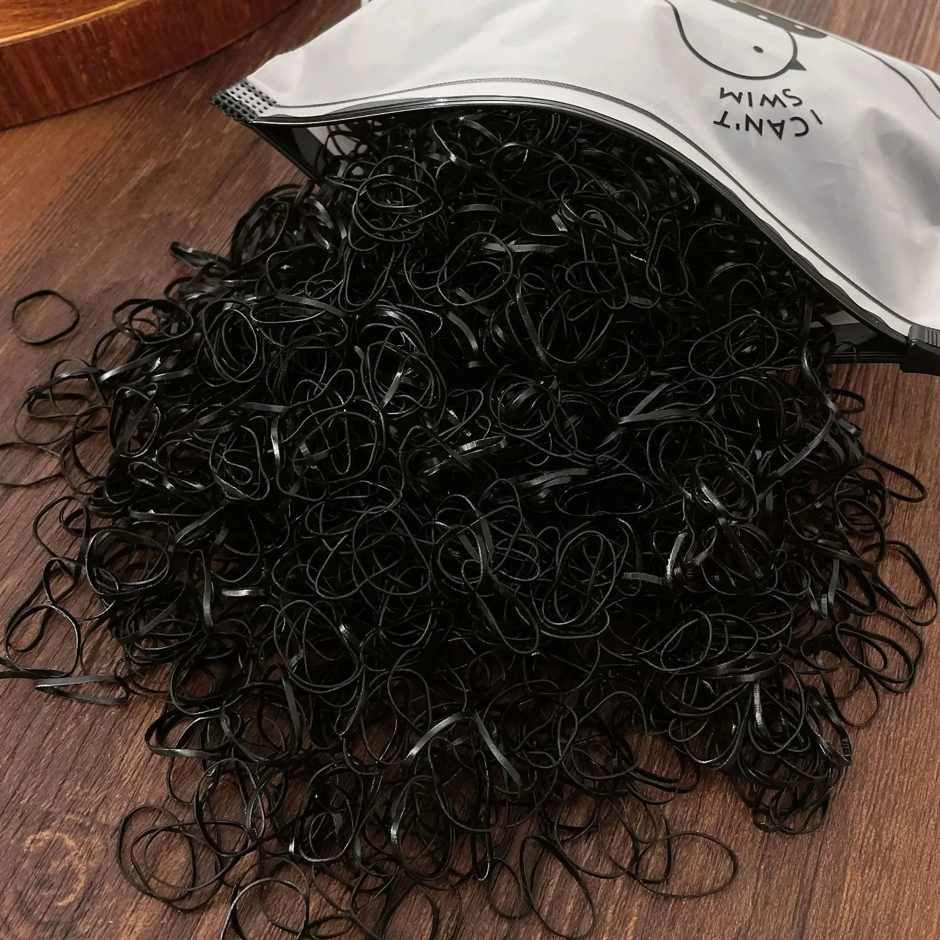 Kinder Gummibänder Kleine Einweg-Lederbezüge Krawatte Stirnbänder Mädchen Haarschmuck Koreanisches Haar Hohe Elastizität – Detail 5