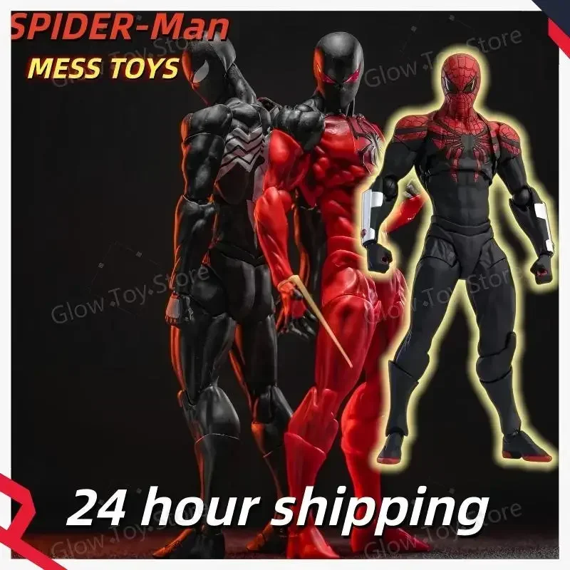 

Mess Toys Superior Spider-Man Figurine Model PVC Black Red Spider Man Toy Collect KO Action Dolls For Collection Gift IN Stock