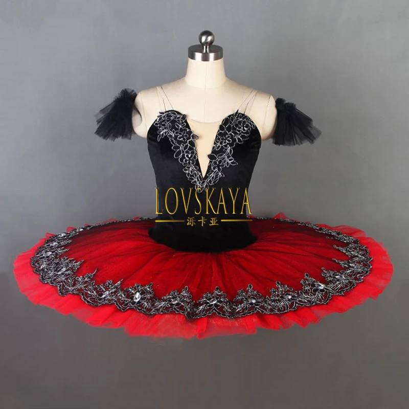 party ballet dance costumes Red professional ballerina for children women adults Multiple colors available