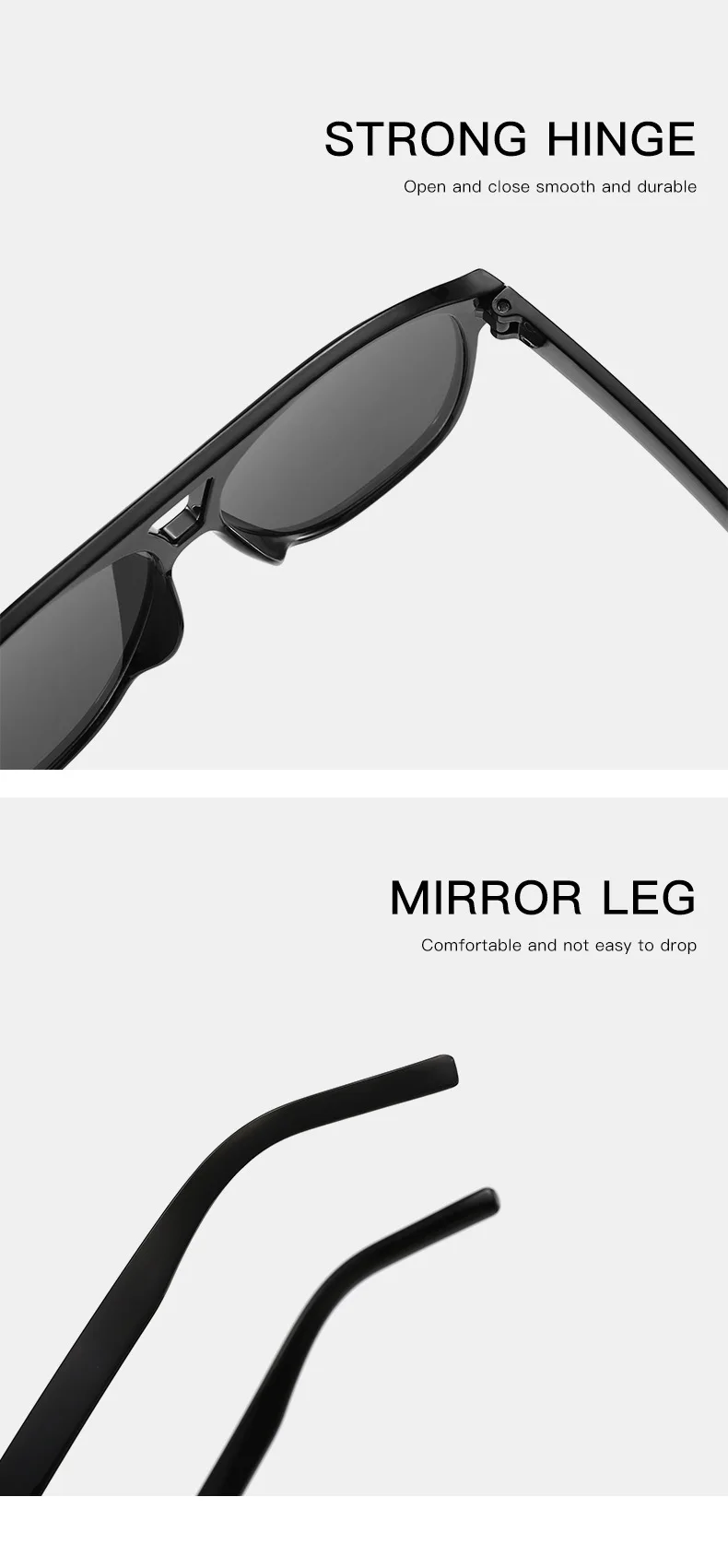 Luxus Marke Designer Großen Rahmen Pilot Sonnenbrille Frauen Für Männer Trend Sonnenbrille Vintage Punk Shades Beliebte Brillen UV400 – Detail 5