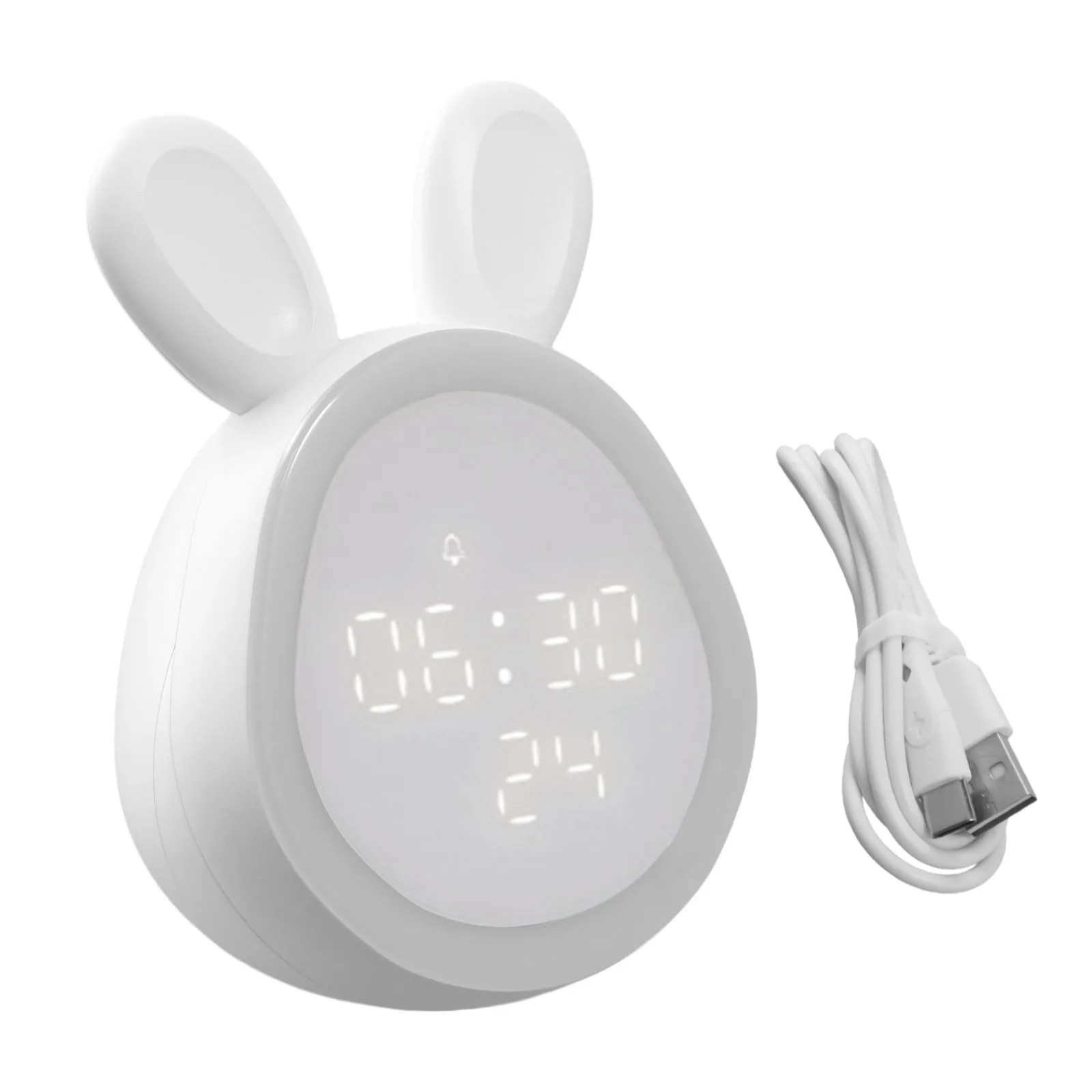 Add charm to your bedroom with the Time Rabbit Alarm Clock a practical and stylish electronic alarm clock with night light