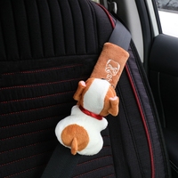 Cute Cartoon Styling Car Universal Seat Belt Cover Shoulder Strap Harness Cushion Warm Flannel Protector Pad for Children Kids