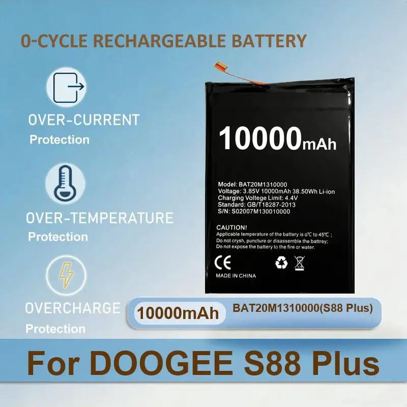Battery For DOOGEE S70 lite V20 S96 Pro S97 S98 S88 Plus S100 S86 X50 BL5000 X55 S51 S61 Y7 N10 S59 N20 X60 X60L S110 Mix