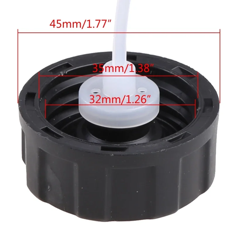 Bouchon réservoir carburant pour débroussailleuse, accessoires remplacement adaptés à tondeuse à gazon 43cc 49cc