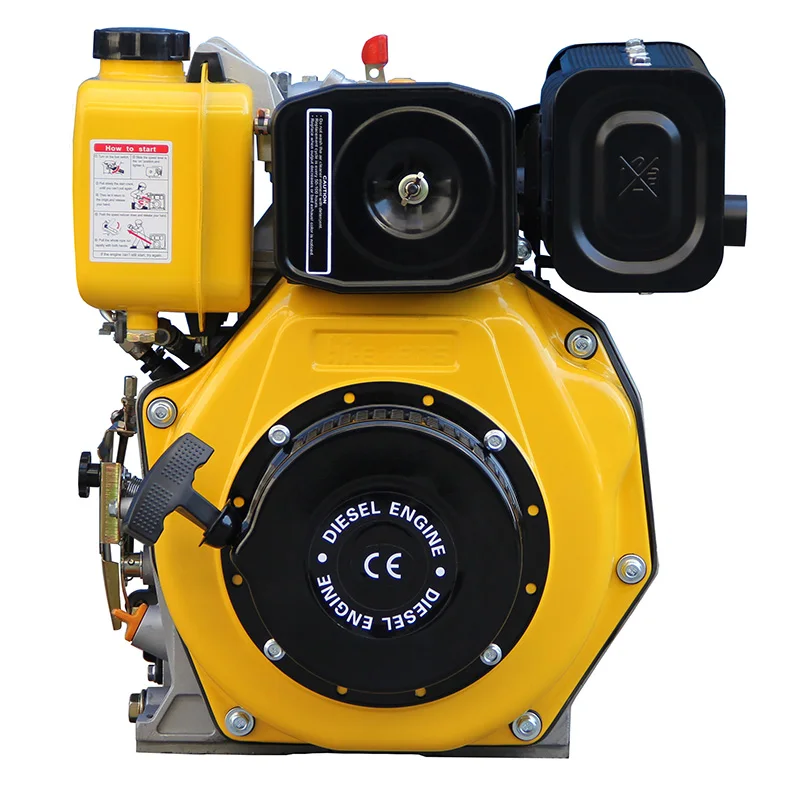 3.8kW Single Cylinder 4-Stroke Air-Cooled Engine HR178FB Easy-to-Operate Hand Start Key Slot Shaft Euro 5 Emission