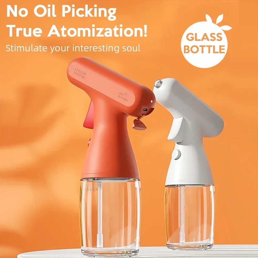 280ml Electric Oil Spray Bottle Kitchen Cooking Olive Oil Dispenser For Camping BBQ Baking Vinegar Soy Sauce Sprayer Containers view 2