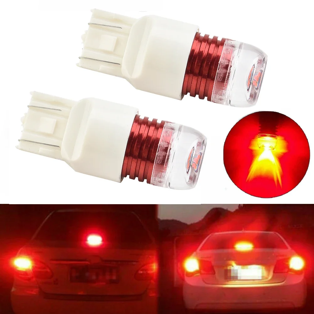 

2pcs Blinking Brake Tail Light Car Flashing Parts Red 12V 7440 7441 7443 7444 992A Accessory LED Lamp Replacement