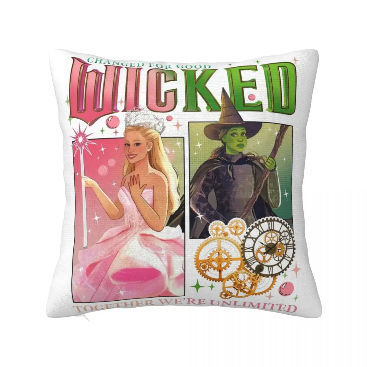

Wicked Changed For Good наволочка с двусторонней печатью, полиэстеровый чехол для подушки, декоративная наволочка для дома