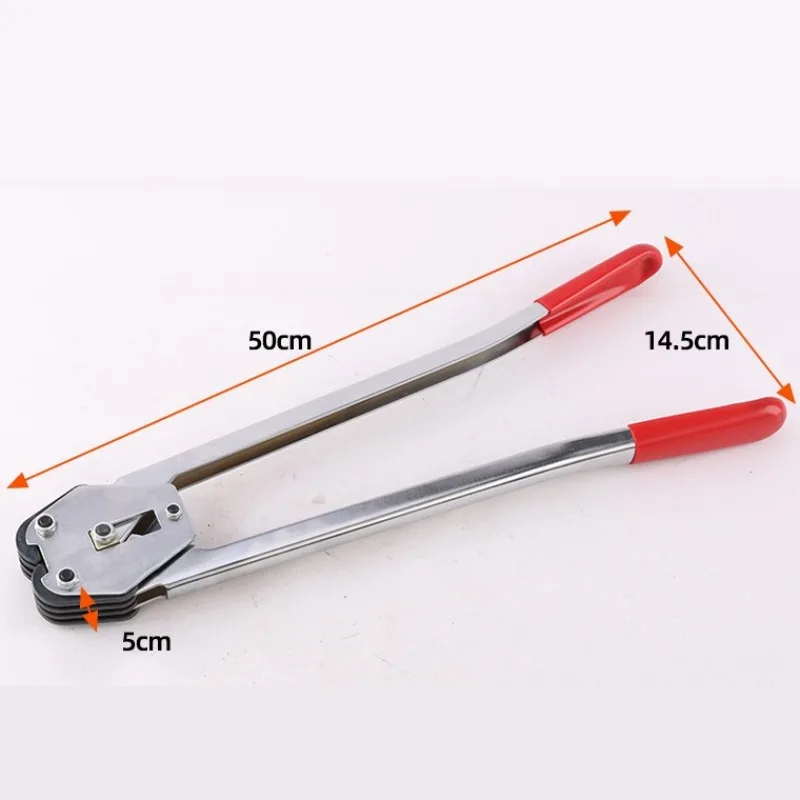 Manual PET Steel Strapping Tool Convenient Heavy-Duty Tensioner Cutter Labor-saving Pallet Bundling Shipping Packing Tool