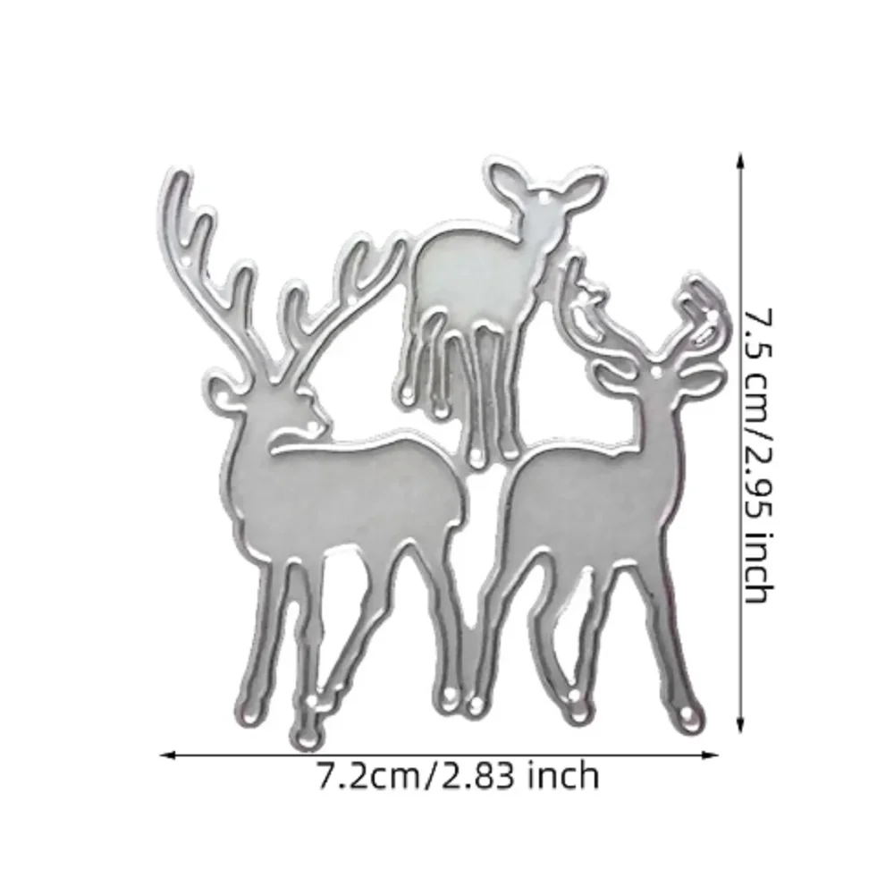 Metal Cutting Dies For Card Making Christmas Deer Mold Decoration Scrapbook Paper Craft Knife Mould Blade Punch Stencils