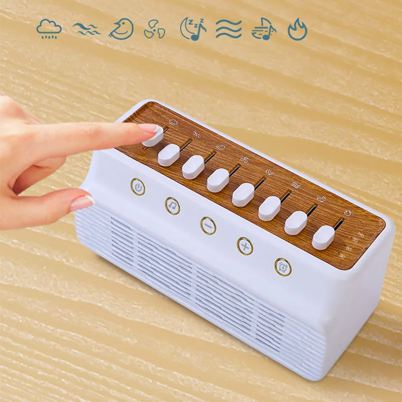 Bluetooth White Noise Machine Bluetooth 5.0 Sleep Speaker Timer Function for Sleeping Relaxation Home Office