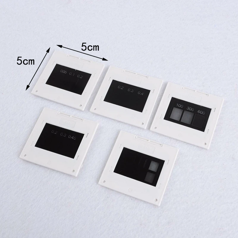 5 PCS 50X50mm Interference Diffraction Grating Set Single Double Triple Slit Round Hole Grid Optical Experimental Instrument