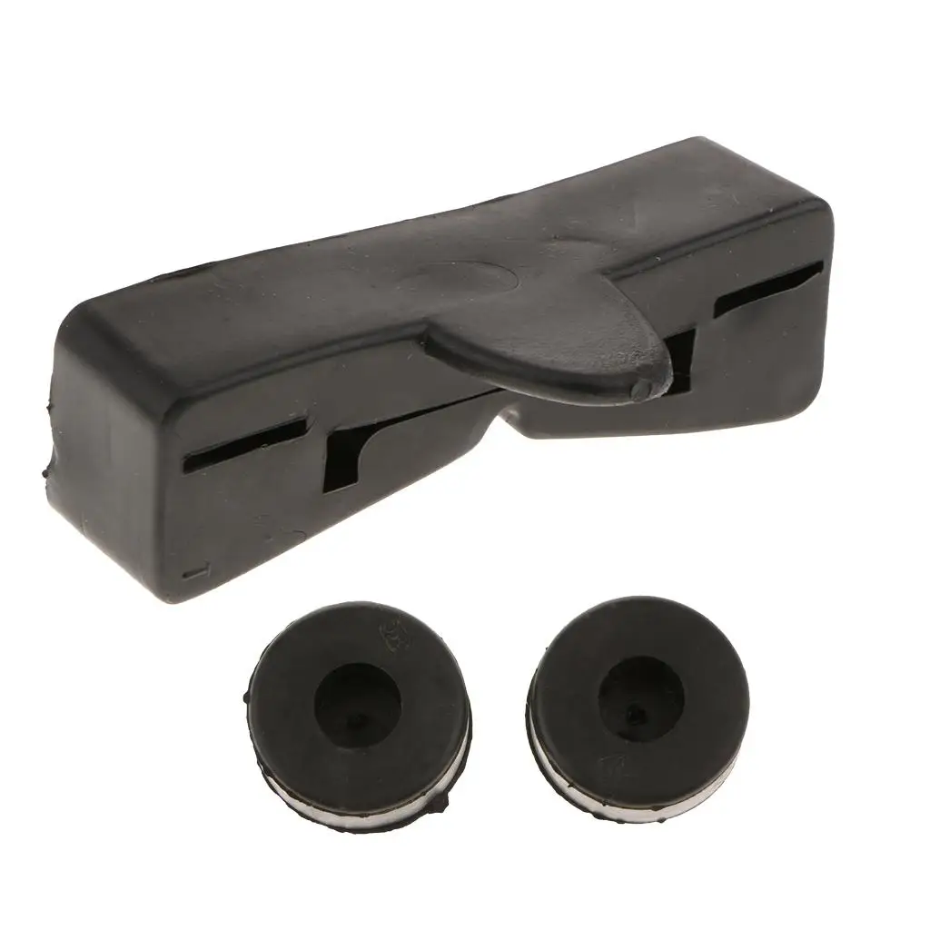 Black Rear Fuel Gas Tank Cushion Flexible Rubber Padding Shock Proof for Motorcycle Petrol Tank Reserve